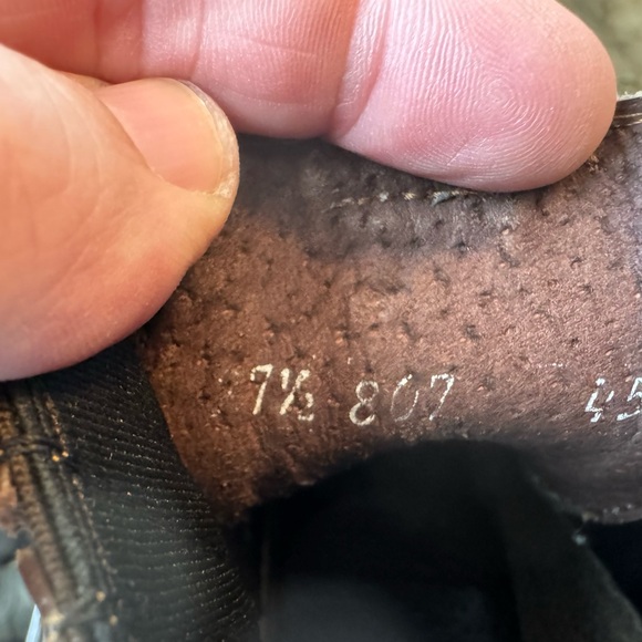 Vintage Red Diamond Brown Slip On 70s Retro Men’s 7.5 Boots Rare - Picture 11 of 11